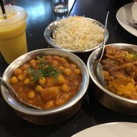 Our vegan speed from Muskaan K (P.S. Mango lassi is not vegan). at Muskaan K Indian Gourmet in Huntingdale