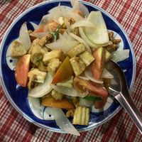 Cashew stir fry no fish sauce add tofu   at Khmer Kitchen Restaurant  in Siem Reap