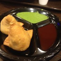 Veggie samosas  at OM Indian Bistro in Phoenix