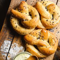 Vegan soft pretzels at La Cocina de Sofia in Veracruz