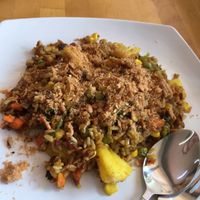 pineapple fried rice at SunnyChoice - Alexandra Village in Central Singapore