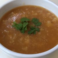 Cauliflower chickpea soup - yummy! at SunnyChoice - Alexandra Village in Central Singapore