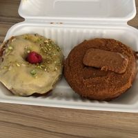 Raspberry passion fruit/ lotus at The Bagelry  in Liverpool