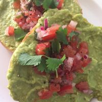 bagel & avocado with salsa at The Bagelry  in Liverpool