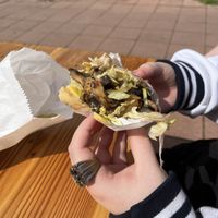 Jalapeño bagel-kimchi & mushroom   at The Bagelry  in Liverpool