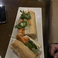 Vegan ham and chick bah mi sandwich  at Fusion Restaurant and Bar in Riverside