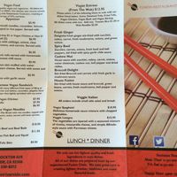 Bigger vegan menu! at Fusion Restaurant and Bar in Riverside