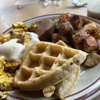 Classic platter   at Funk N Waffles in Syracuse