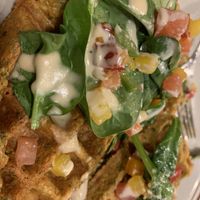 Falafel waffle   at Funk N Waffles in Syracuse