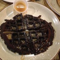 Vegan Chocolate waffle at Funk N Waffles in Syracuse
