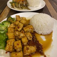 General tso tofu   at My Little Cafe in Siem Reap