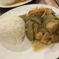 Eggplant tofu!  at My Little Cafe in Siem Reap