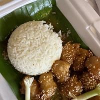 Orange tofu this was so good!!  at My Little Cafe in Siem Reap