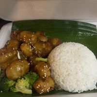 Orange chicken  at My Little Cafe in Siem Reap