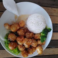 Orange tofu at My Little Cafe in Siem Reap