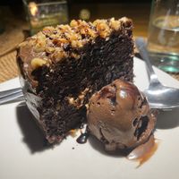 Hazelnut choc cake  at Sage in Ubud