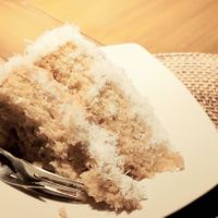 Coconut cake at Sage in Ubud