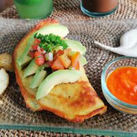 Mung bean omelette at Sage in Ubud