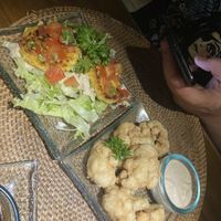 Cauloflower fritas and Gorditas  at Sage in Ubud