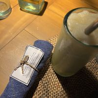 Cane juice freeze with lime and ginger and a positive note   at Sage in Ubud