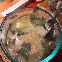 Soup with tofu, mushrooms and edamame   at Sage in Ubud