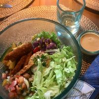 Crispy tempeh taco bowl with chipotle sauce (65k) at Sage in Ubud
