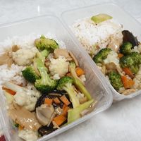 Luo Han Zhai Rice and Braised Tofu Rice (罗汉斋，红烧豆腐饭) at Xin En Vegetarian 心恩素食 in West Singapore