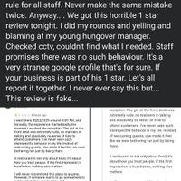 They yell at their staff 😥 that is never ok at Carlos Cantina in Boronia