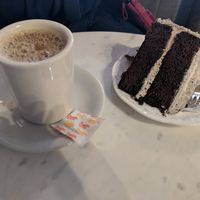 Cookies and cream cake at Chocolateria in Brooklyn
