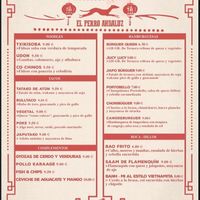 Menu 1 at La Boca in Cordoba