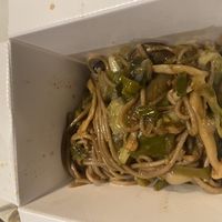 Fideos con verduras y setas VEGAN  at La Boca in Cordoba