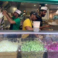 Plenty of veg on offer here at L'as du Fallafel in Paris