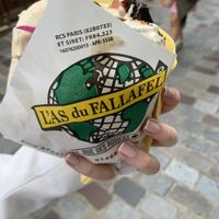 vegan falafel at L'as du Fallafel in Paris