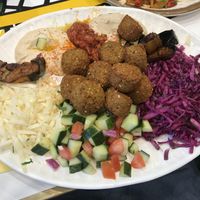 Falafel platter   at L'as du Fallafel in Paris