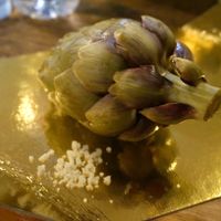 Artichoke at Miznon in Paris
