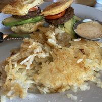 Vegan benedict with Beyond sausage patty   at 7 Mile Cafe in Highland Village