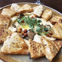Hummus with truffles at Oliva in Belgrade