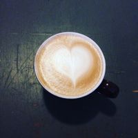 Soy latte at Stir Crazy Cafe in Richmond