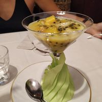 Passion fruit cup at Locanda Rossignoli 1913 in Casale Monferrato