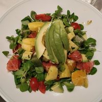 Avocado salad at Locanda Rossignoli 1913 in Casale Monferrato