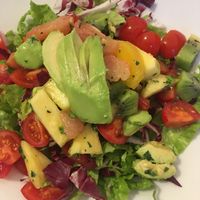 Avocado salad at Locanda Rossignoli 1913 in Casale Monferrato