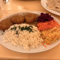 Falafel and mushroom sauce   at Bar Górski in Zakopane