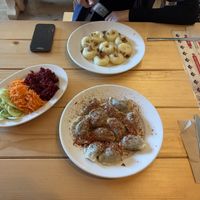 pierogi’s with spinachh  at Bar Górski in Zakopane