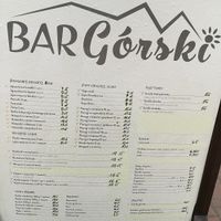 Ceny w górę, a wybór mniejszy :/ at Bar Górski in Zakopane