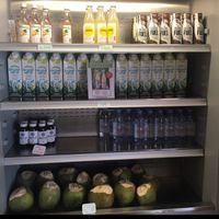 juices  at Tom's Juice Bar in Gustavia