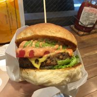 Ripple Cheese Burger at Ain Soph.Ripple Kabukicho in Tokyo