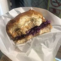 Crispy soy chicken burger 1 at Ain Soph.Ripple Kabukicho in Tokyo