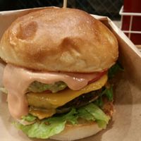 Cheeseburger at Ain Soph.Ripple Kabukicho in Tokyo