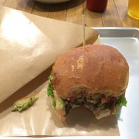 Delicious Cheese burguer at Ain Soph.Ripple Kabukicho in Tokyo