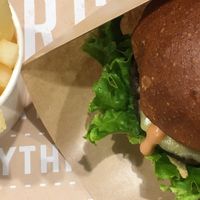 Cheeseburger at Ain Soph.Ripple Kabukicho in Tokyo